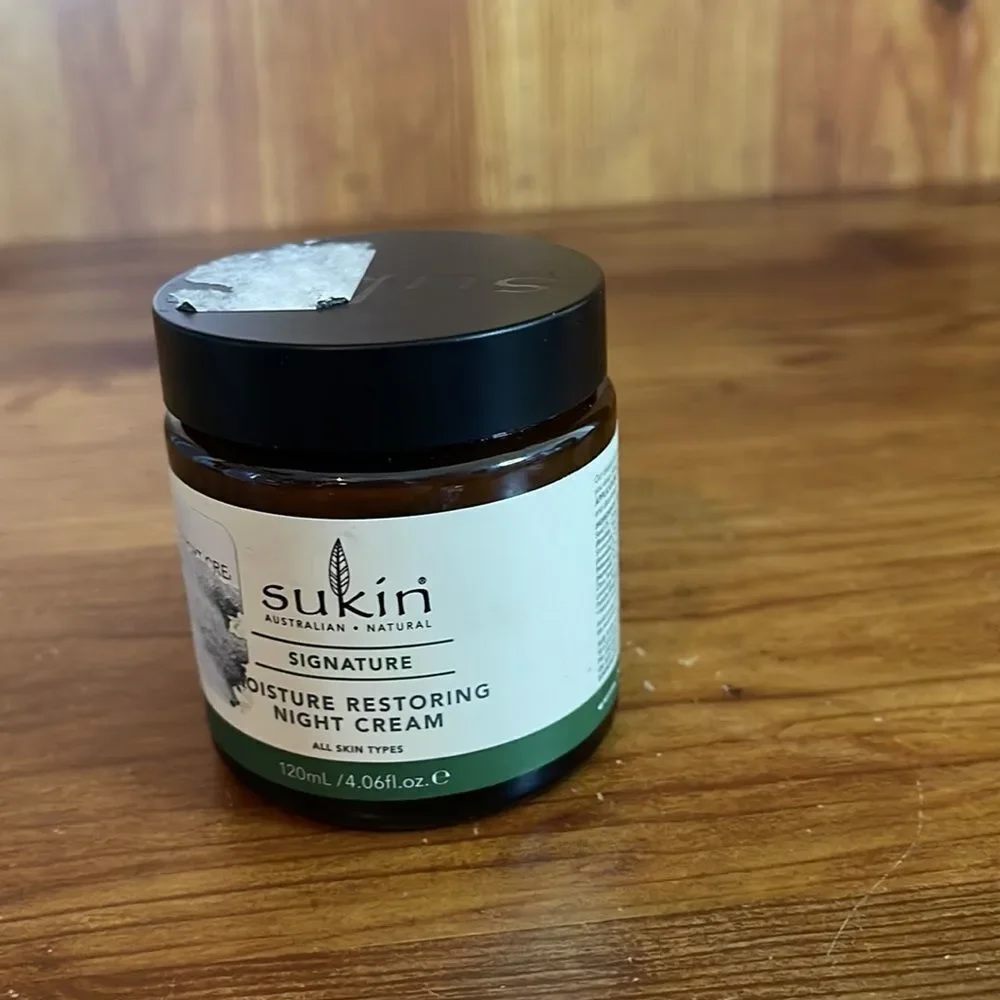 SUKIN‎ Signature Moisture Restoring Night Cream 4.06 oz Natural Vegan Non GMO
